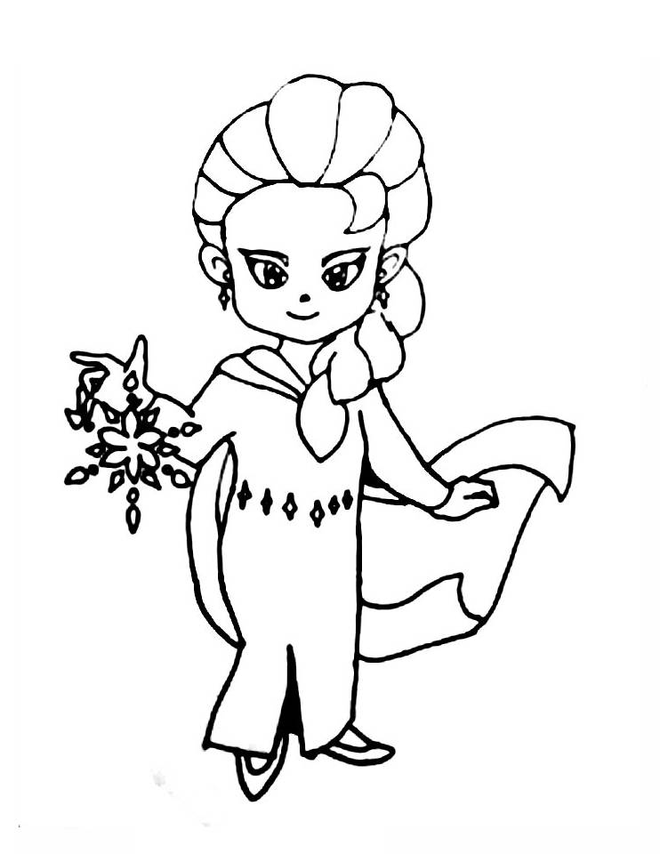 Elsa’s icy magic to life with cool blues and frosty sparkles.