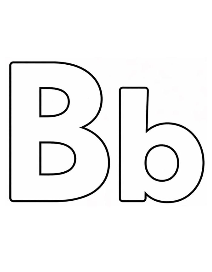 Free Letter B Coloring Page