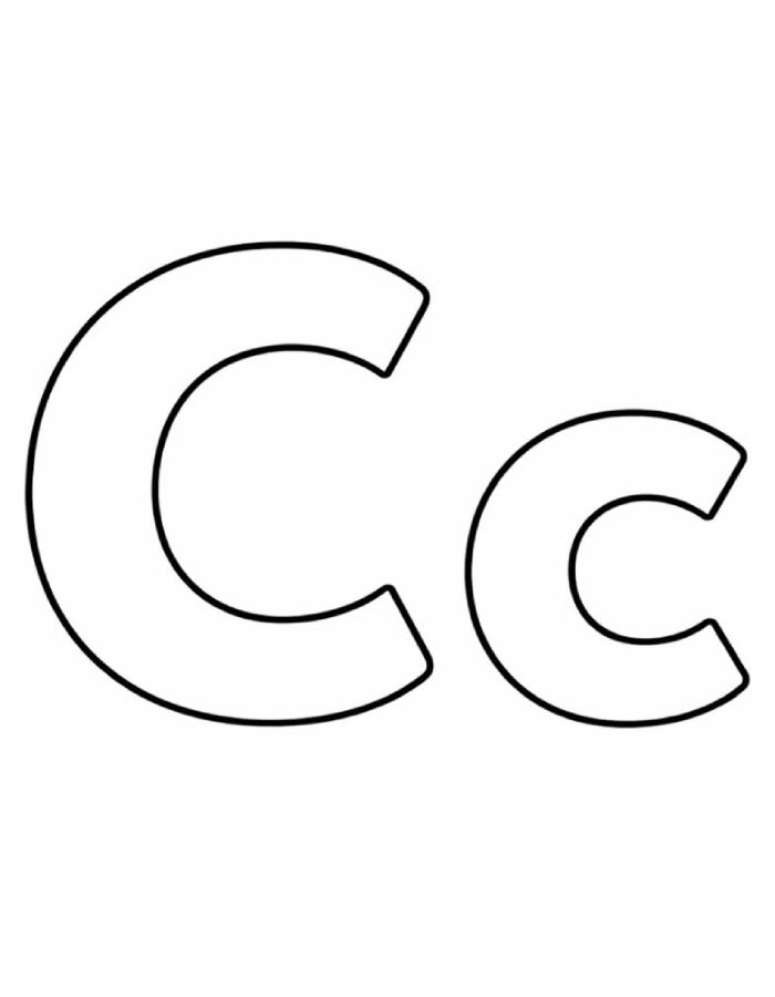Free Letter C Coloring Page
