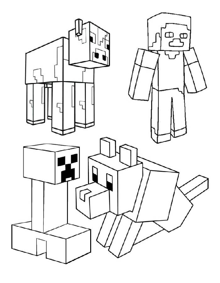 Minecraft Characters And Mobs Collection