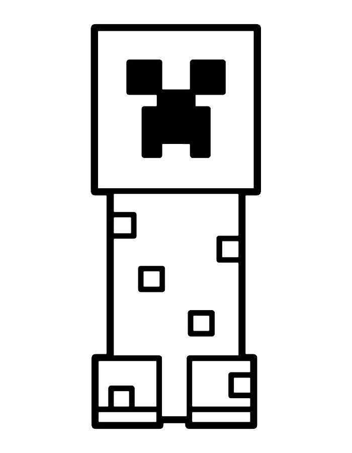 Minecraft Creeper Character Front View