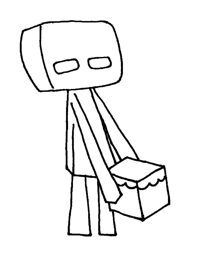 Minecraft Enderman Holding Block