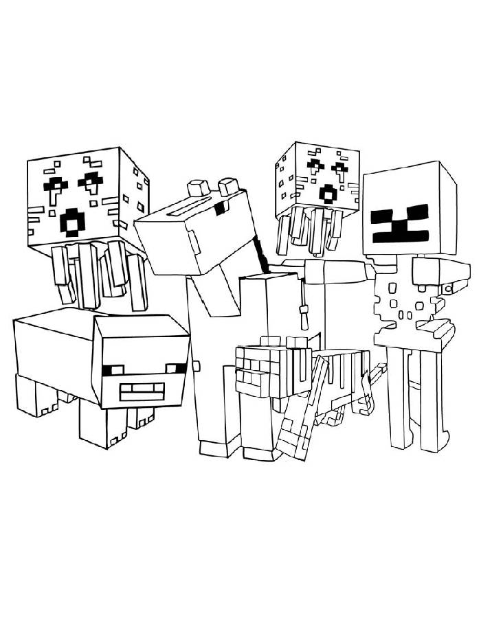 Minecraft Hostile Mobs Group