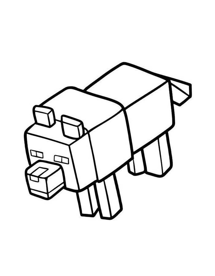 Minecraft wolf
