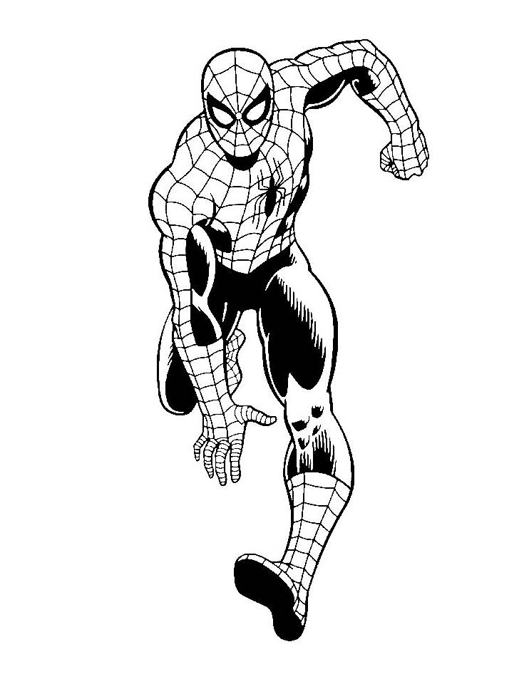 Spider-Man leaping into action — a thrilling superhero pose