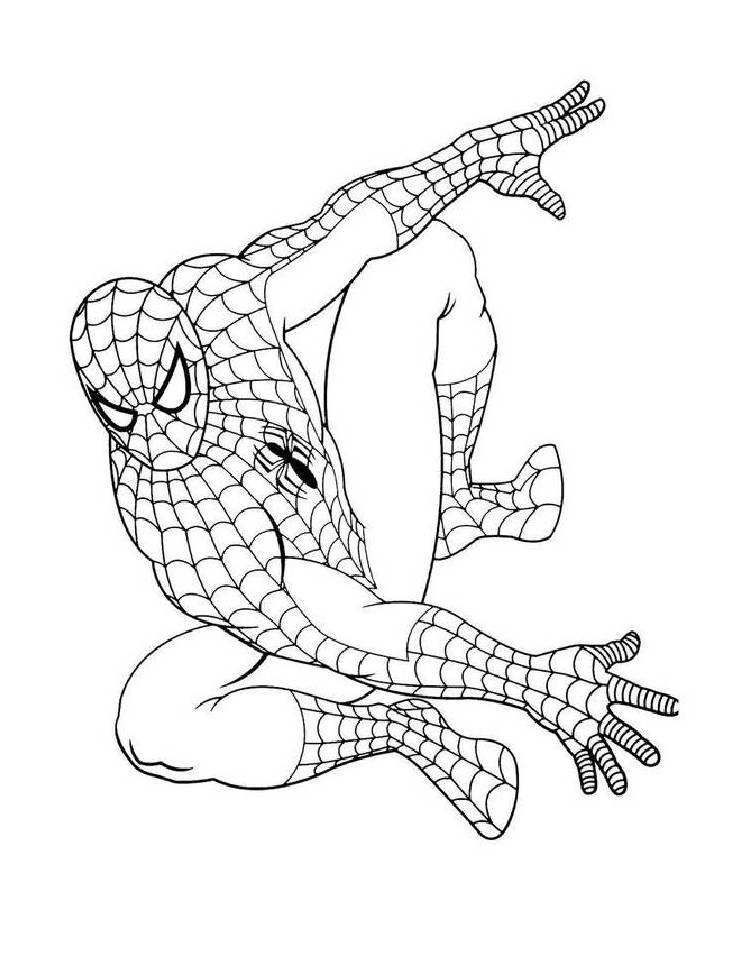 Spider-Man leaps into action with agility and style.